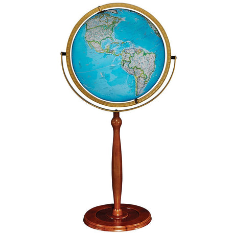 Replogle Chamberlin 16 - Inch Illuminated Blue Ocean Floor Globe (National Geographic Series) - Floor Globes - GlobeStore.com - 87803