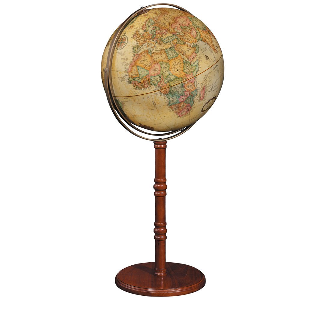 Replogle Commander II 16-Inch Antique Ocean Raised Relief Floor Globe