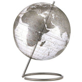 Replogle Crystal Marquise 12 - Inch Clear & Silver Desktop Globe - Desk Globes - GlobeStore.com - 80506