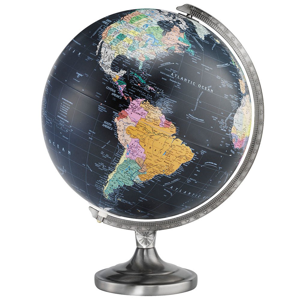 Replogle Orion 12 - Inch Black Illuminated Desktop Globe - Desk Globes - GlobeStore.com - 81501