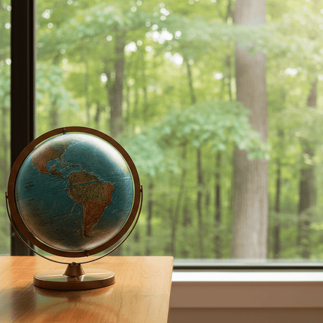Replogle Atlantis 12 - Inch True - to - Life Raised Relief Desktop Globe - Desk Globes - GlobeStore.com - 33801