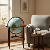 Replogle Austin 16 - Inch Blue Ocean Illuminated Floor Globe - Floor Globes - GlobeStore.com - 64144