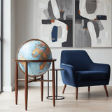 Replogle Finley 20 - Inch Blue Ocean Illuminated Floor Globe - Floor Globes - GlobeStore.com - 65132