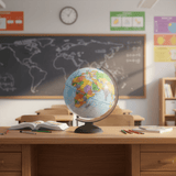 Replogle Traveler 12 - Inch Blue Ocean Raised Relief Desktop Globe - Globes for Kids - GlobeStore.com - 30513