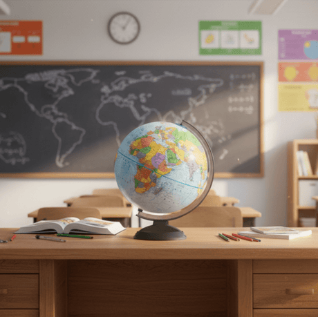 Replogle Traveler 12 - Inch Blue Ocean Raised Relief Desktop Globe - Globes for Kids - GlobeStore.com - 30513
