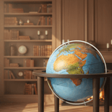 Waypoint Geographic Normandy 16 - Inch Blue Ocean Floor Globe - Floor Globes - GlobeStore.com - WP61114