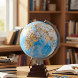 Waypoint Geographic Pacific Plus 12 - Inch Illuminated Desktop Globe - Desk Globes - GlobeStore.com - WP21010