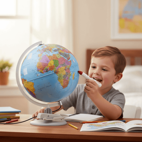 Waypoint Geographic Parlamondo 12 - Inch Interactive Talking Globe - Globes for Kids - GlobeStore.com - WP19101